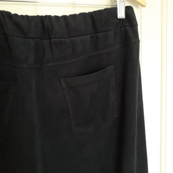 Soft Surroundings Faux Suede Pull-On Bootcut Pants Blue Size TXL Tall - Picture 11 of 16